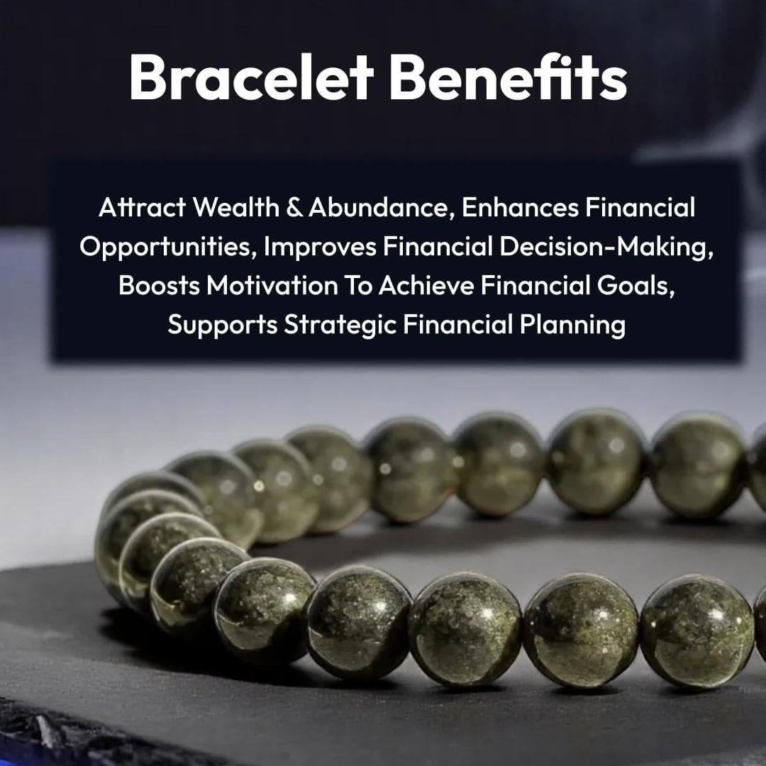 Pyrite Bracelet -The Money and Wealth attraction Bracelet.