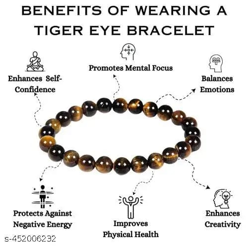 Tiger Eye Bracelet - The Stone of Courage, Focus and Protection.